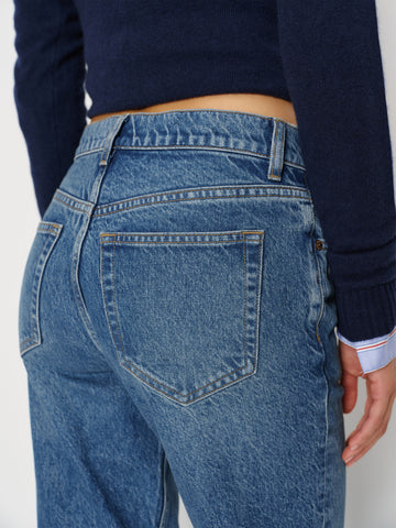greer mid rise straight jeans