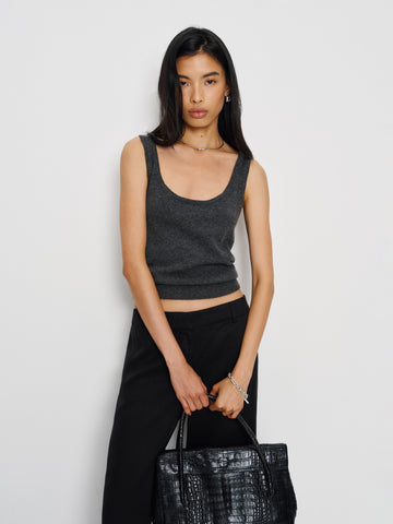 monaco cashmere reversible tank