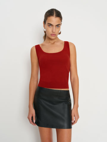 monaco cashmere reversible tank