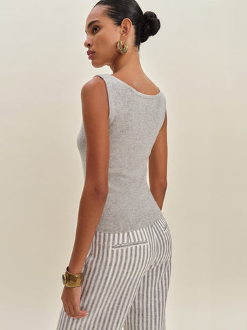 monaco cashmere reversible tank