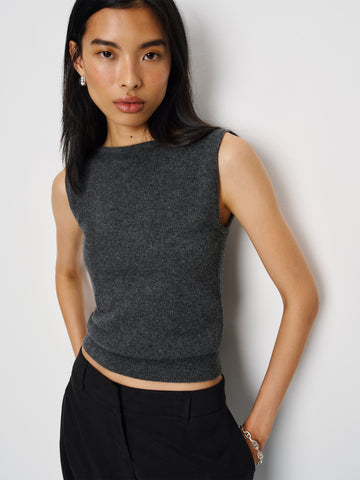monaco cashmere reversible tank