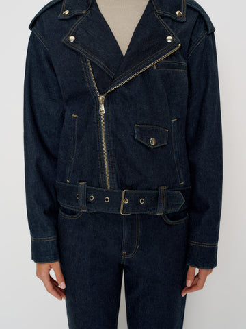 senna denim moto jacket