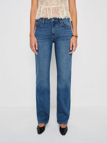 elton mid rise super stretch straight jeans