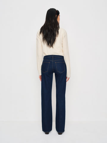 elton mid rise super stretch straight jeans