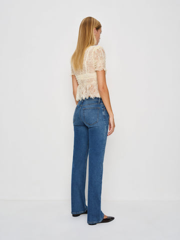 elton mid rise super stretch straight jeans