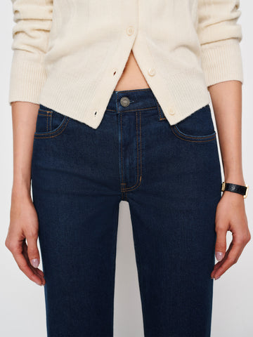 elton mid rise super stretch straight jeans