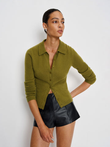 florentina cashmere collared cardigan