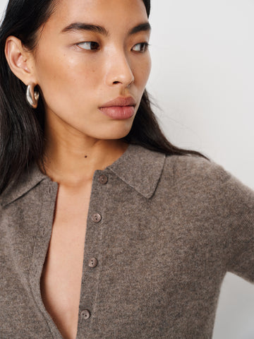 florentina cashmere collared cardigan