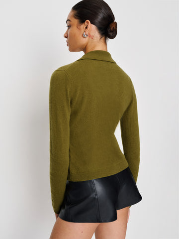 florentina cashmere collared cardigan