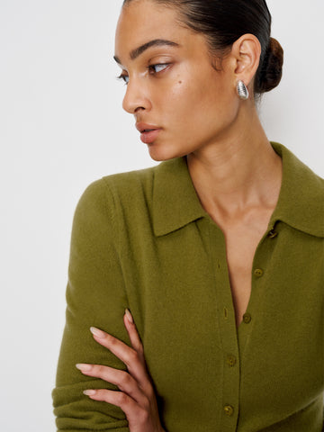 florentina cashmere collared cardigan