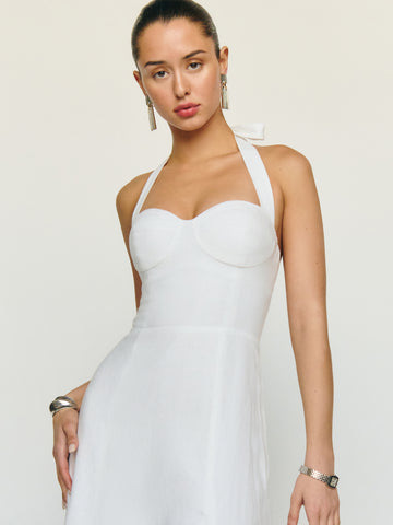 petites tala linen dress