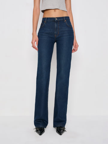sharon stretch mid rise bootcut jeans