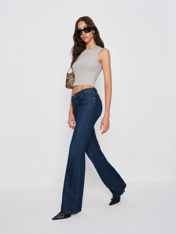 sharon stretch mid rise bootcut jeans