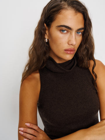 marcy cashmere turtleneck tank