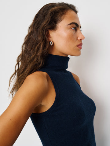 marcy cashmere turtleneck tank