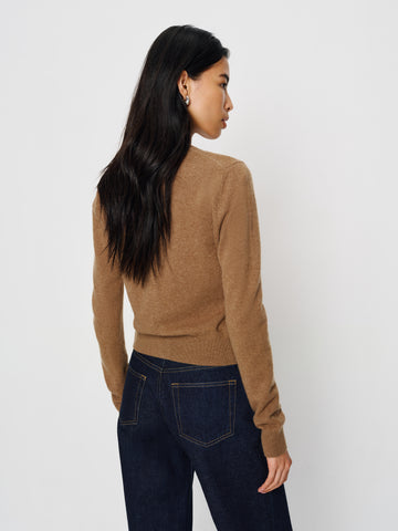 farren cashmere crew cardigan