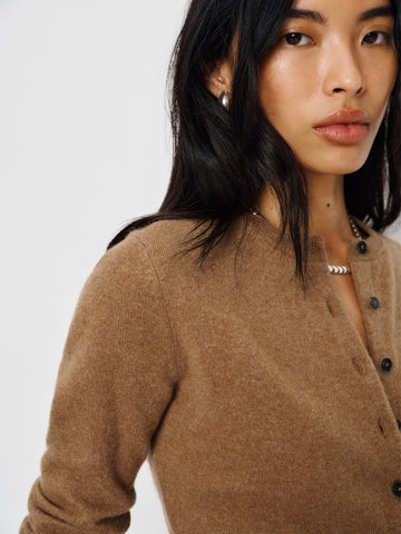 farren cashmere crew cardigan