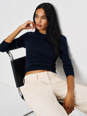 lian cashmere crew sweater