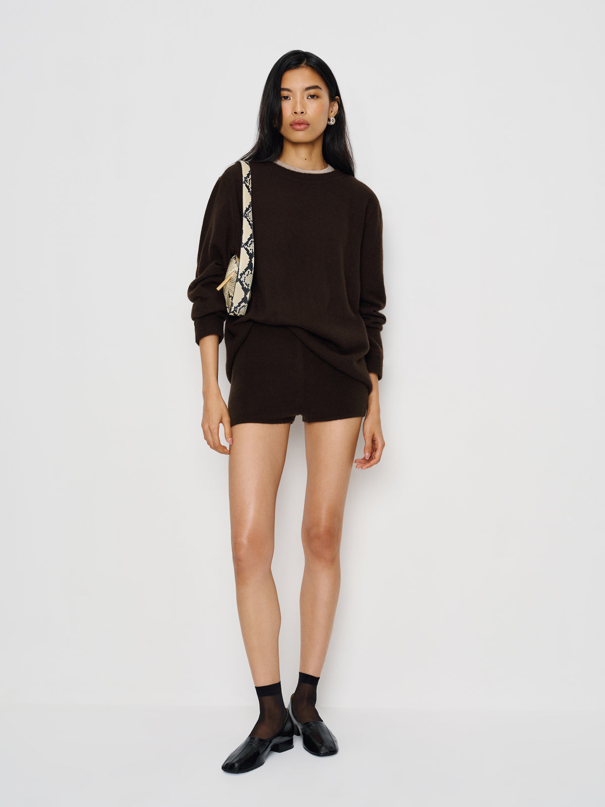 effie cashmere micro short