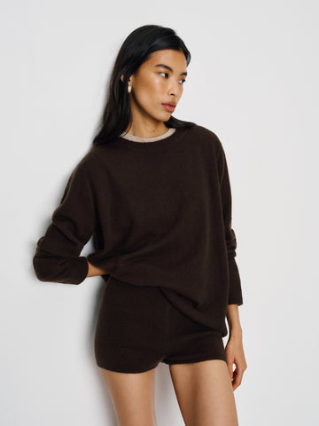 effie cashmere micro short