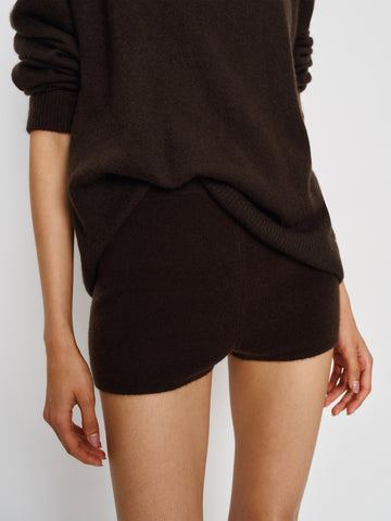 effie cashmere micro short