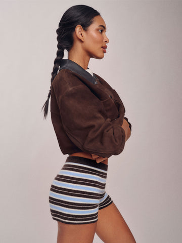 effie cashmere micro short