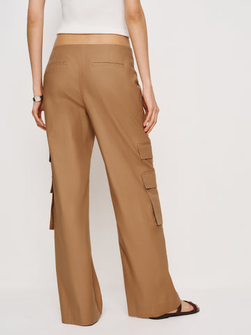 vida poplin low rise cargo pant