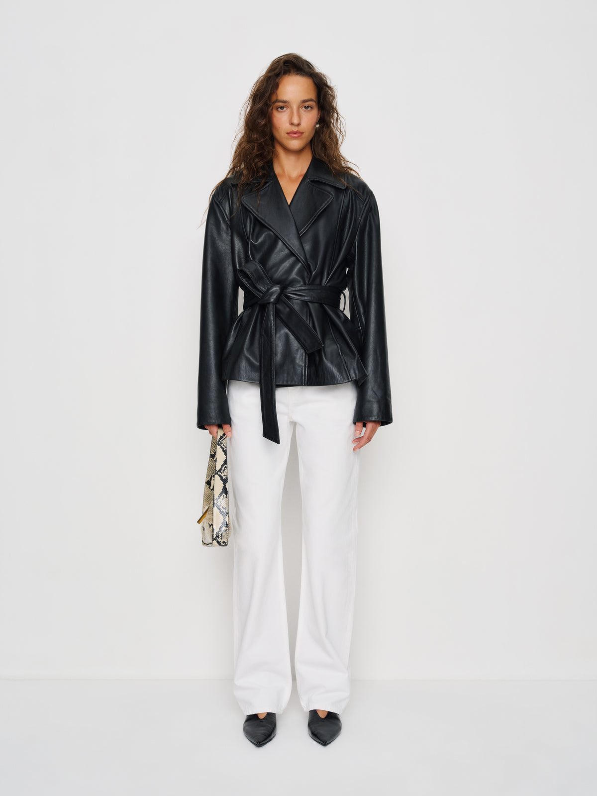 veda jaden cropped trench