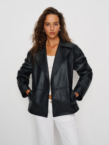 veda jaden cropped trench