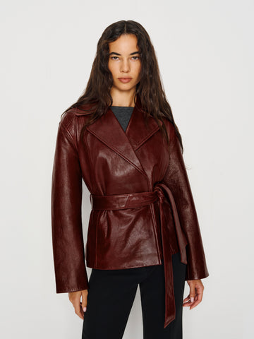 veda jaden cropped trench