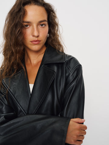veda jaden cropped trench