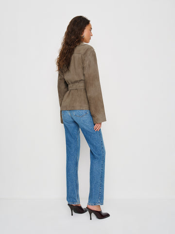 veda jaden cropped trench