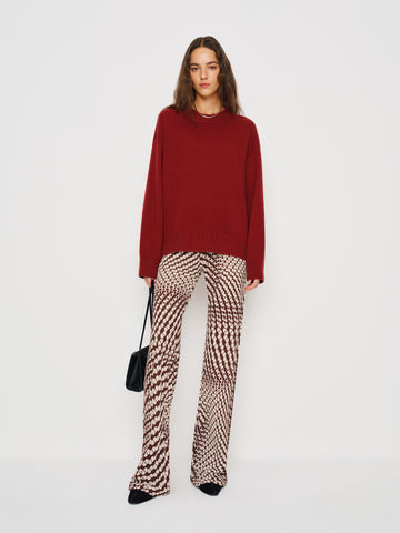 gale sheer mid rise bias pant