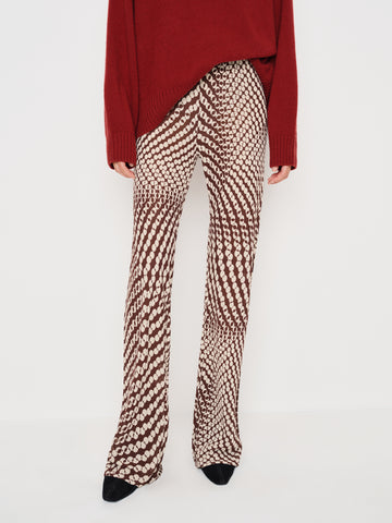 gale sheer mid rise bias pant