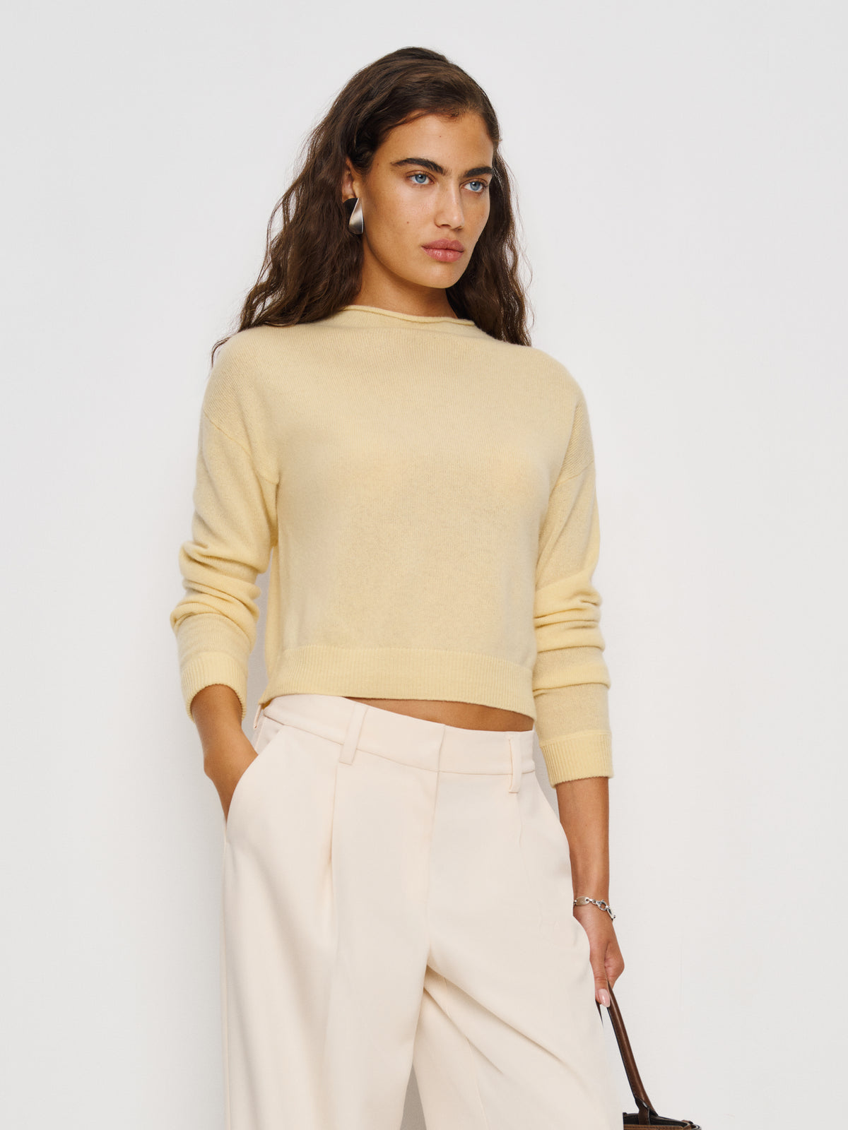 monique cashmere mockneck