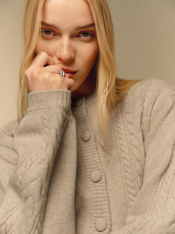 cobel regenerative wool cardigan