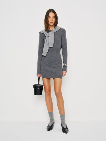 walker cashmere crew dress