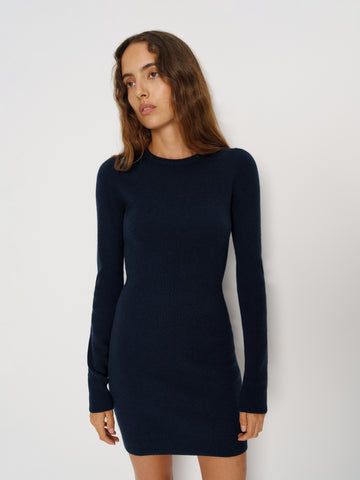 walker cashmere crew dress