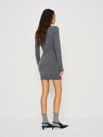 walker cashmere crew dress
