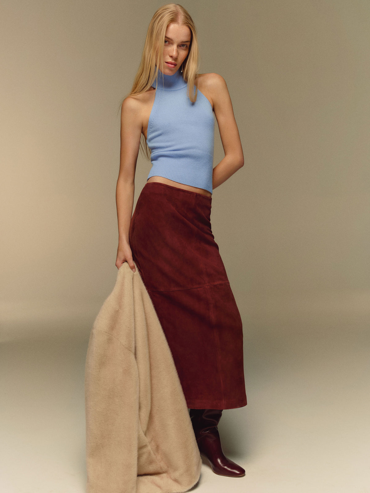 leni cashmere halter