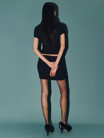 megan cashmere mini skirt