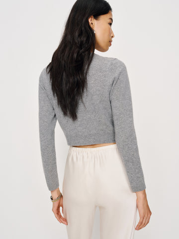 gracie cashmere crew cardigan