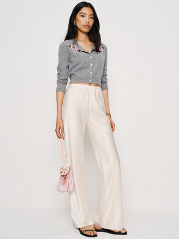 gracie cashmere crew cardigan