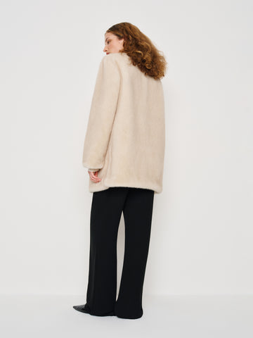 devin faux fur coat