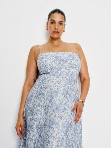 monette linen dress es