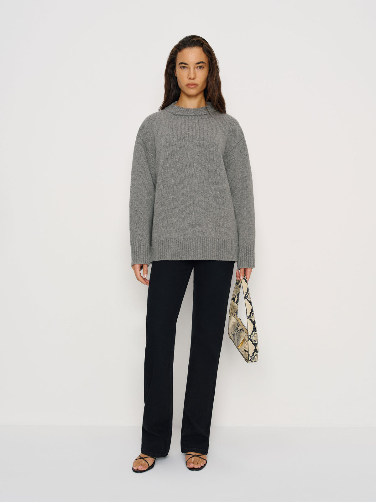 jo regenerative wool oversized crew