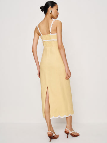 petites sara linen dress