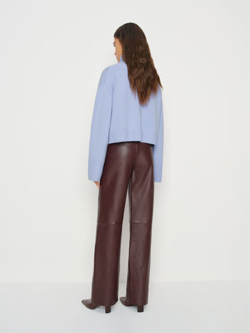 march regenerative wool cropped turtleneck