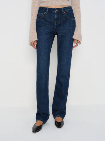 jade low rise straight leg jeans
