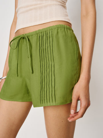 hannah linen low rise short